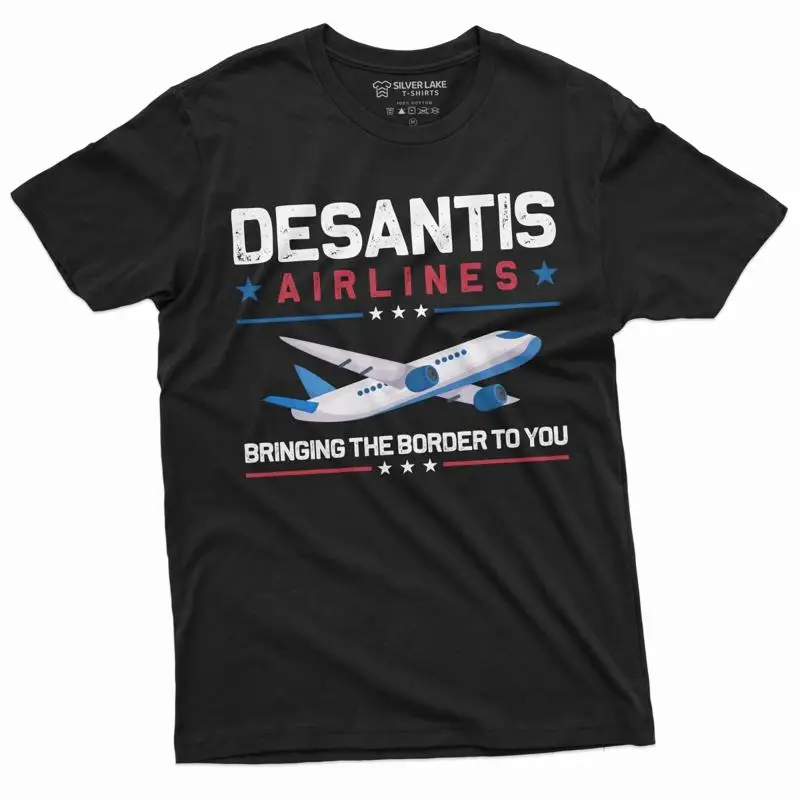 Футболка DeSantis Airlines Bring the Border You, Республиканская вечеринка, политическая