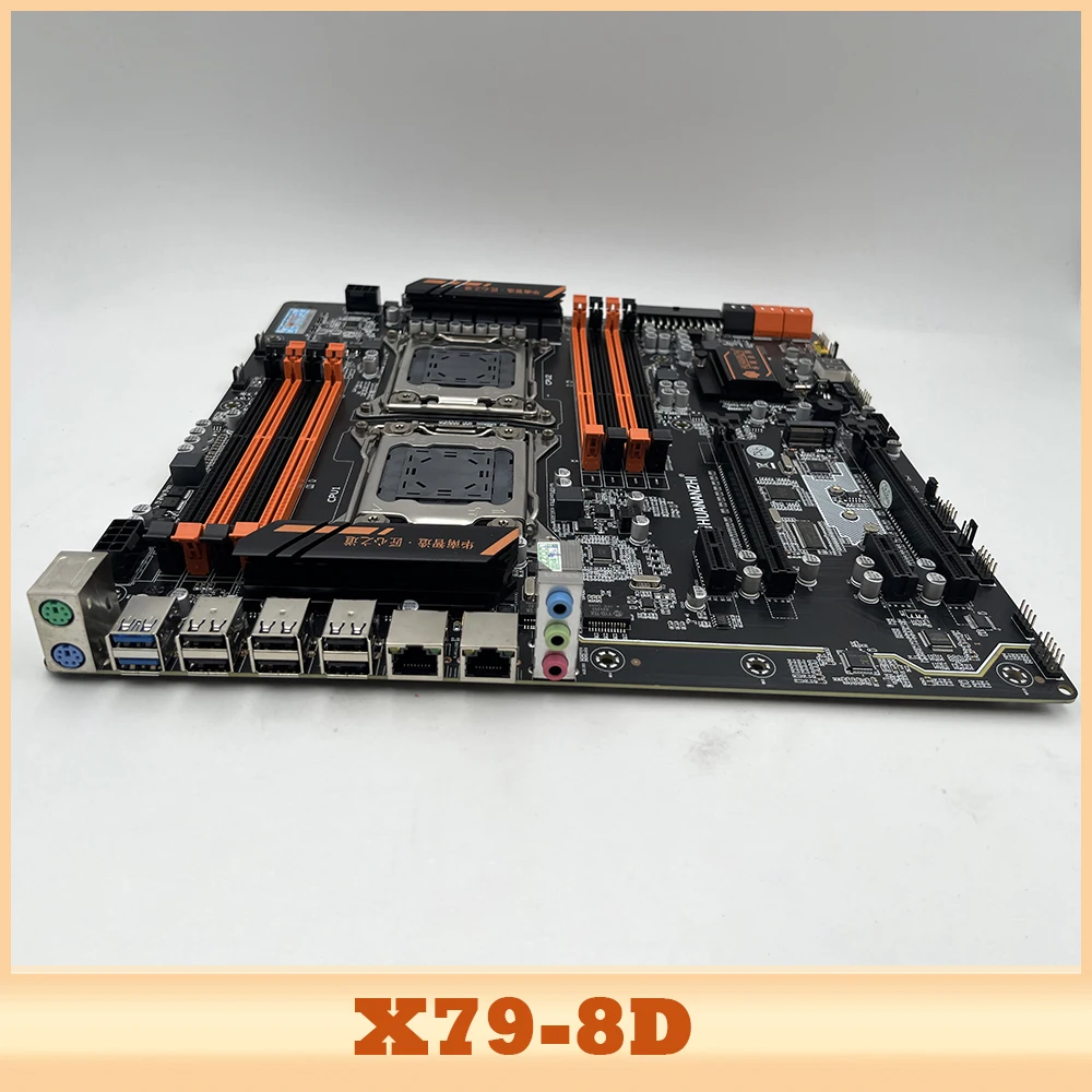 X79 8D для материнской платы HUANANZHI X79 с двумя процессорами LGA 2011, материнская плата DDR3 E-ATX