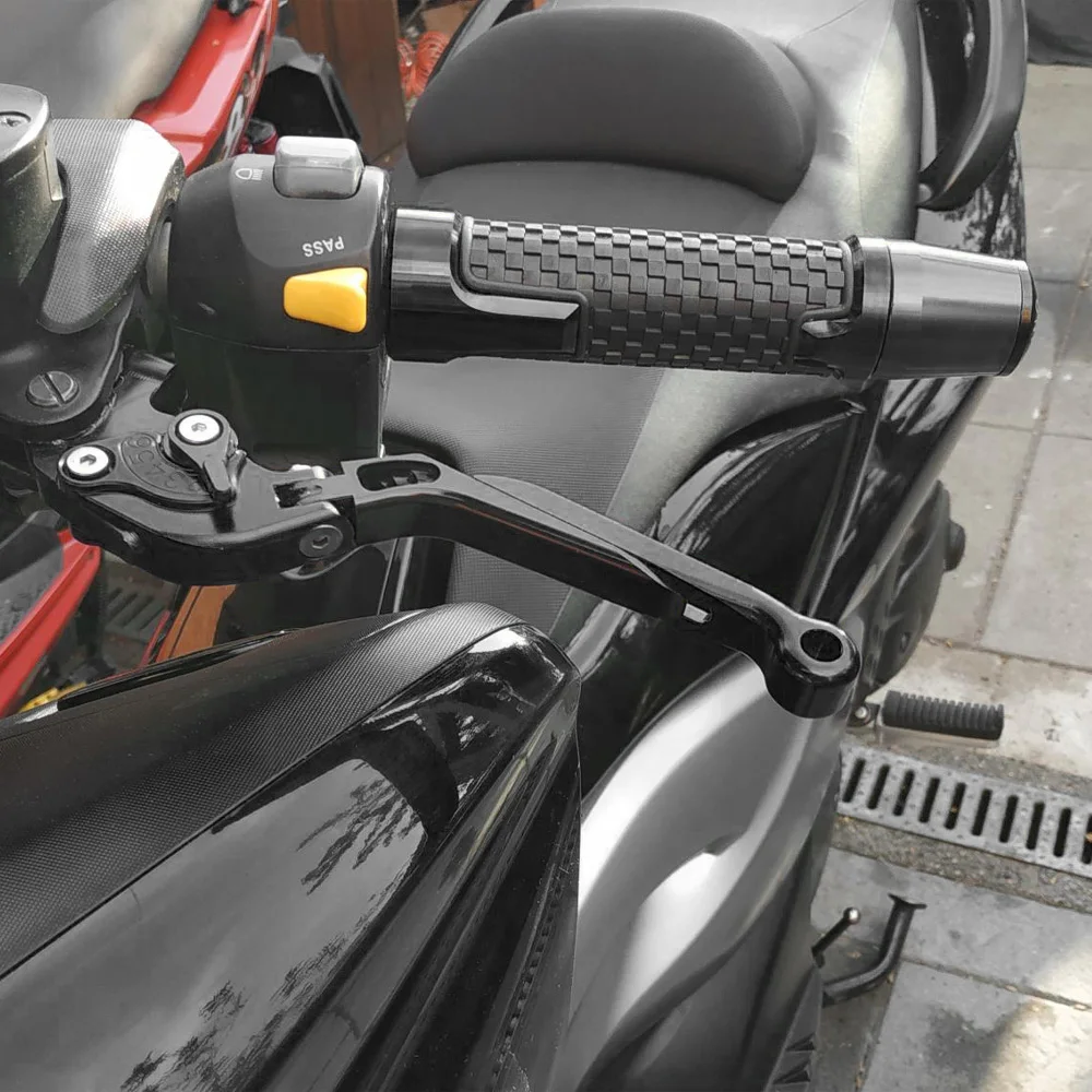 Фото Для YAMAHA XMAX300 X-MAX XMAX 300 2017-2023 мотоциклетные складные рычаги тормозной муфты 7/8 ''22 мм, ручки руля, концы №5