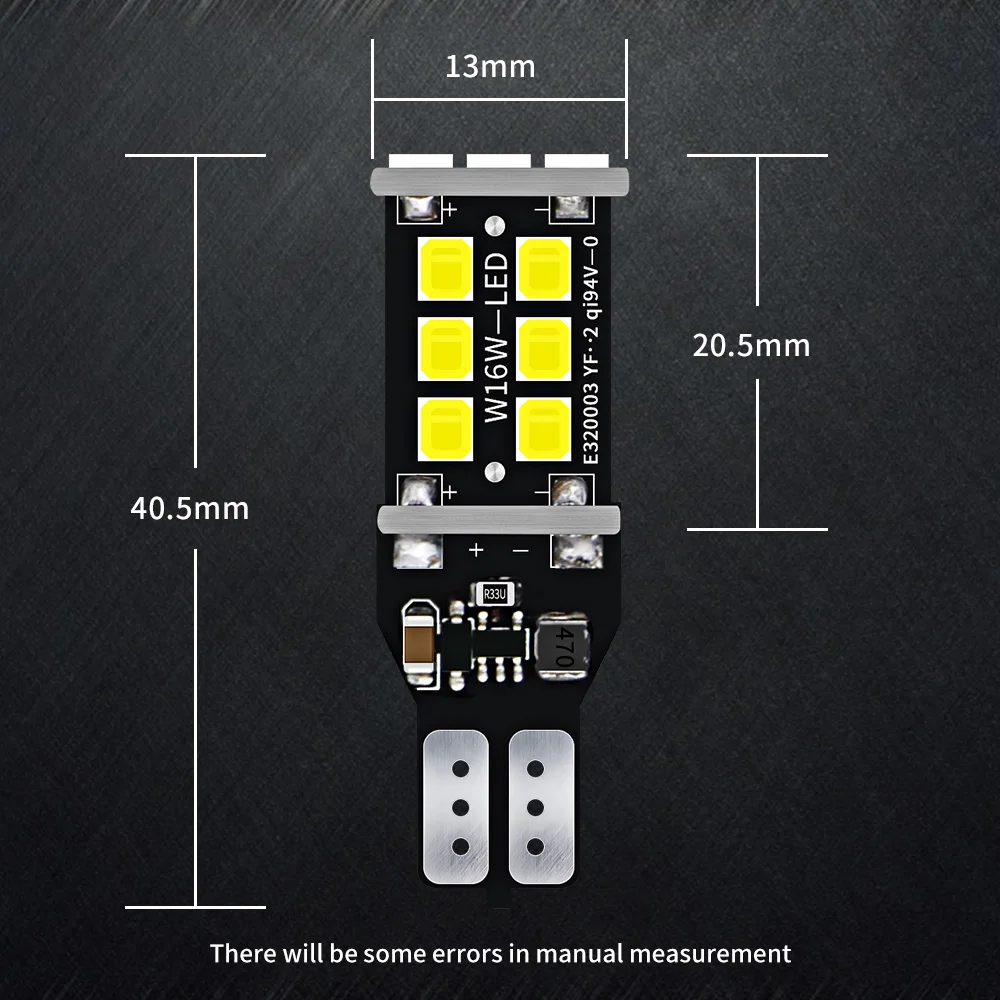 Фото 4/10 шт. Canbus T16 T15 921 W16W светодиодные автомобильные резервные фонари заднего хода для Ford C-Max Fiesta Focus Fusion Galaxy Kuga Mondeo Puma S-Max №2