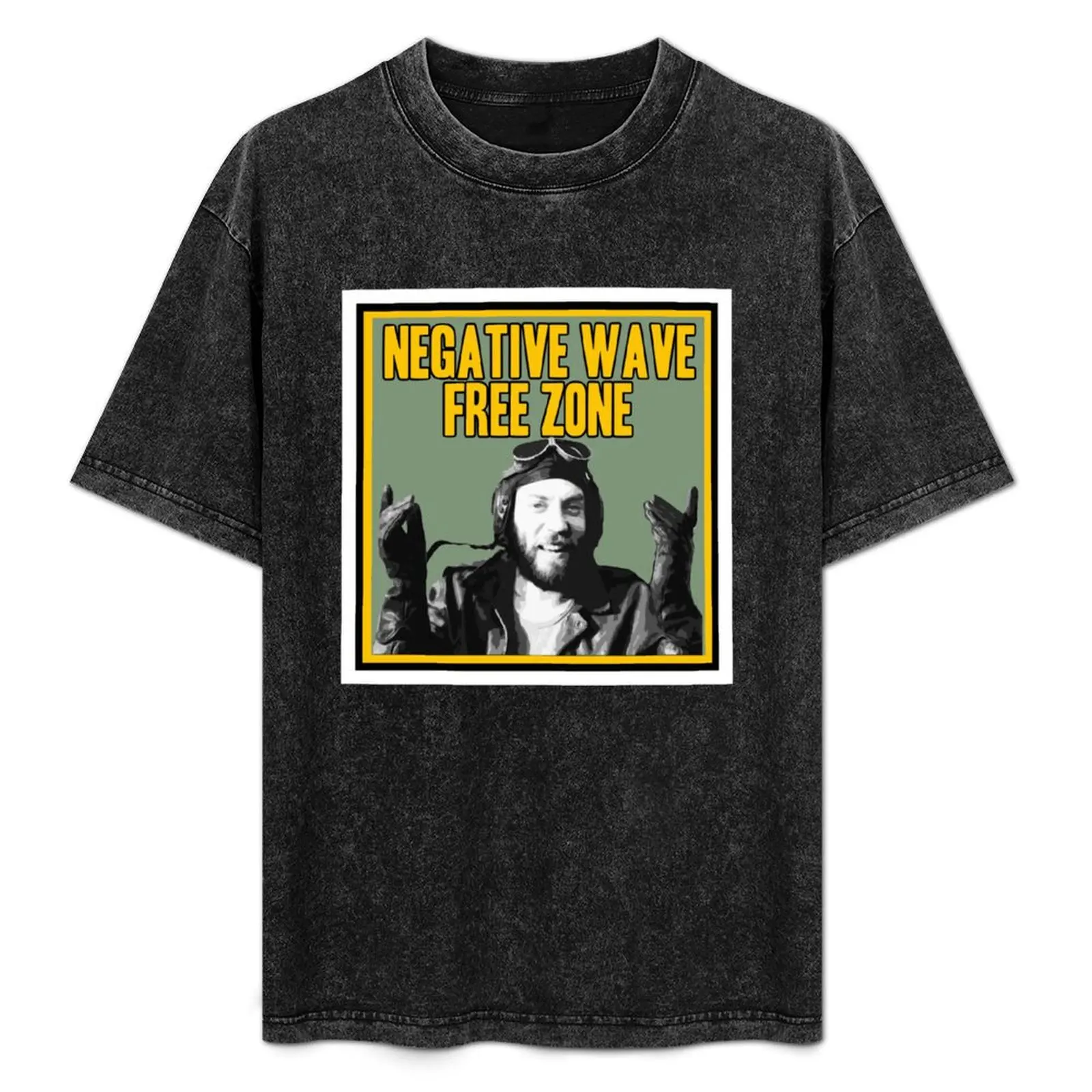 Sgt Oddball Negative Wave Free Zone футболка корейская мода негабаритные пот футболка на заказ мужские футболки