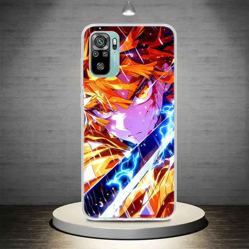 Фото Чехол для телефона Agatsuma Zenitsu Demon Slayers для Xiaomi Redmi Note 7 8 9 10 Pro 8T 9S Mi 15 14 Ultra 12T 11T 10T 9T 12 11 Lit №3