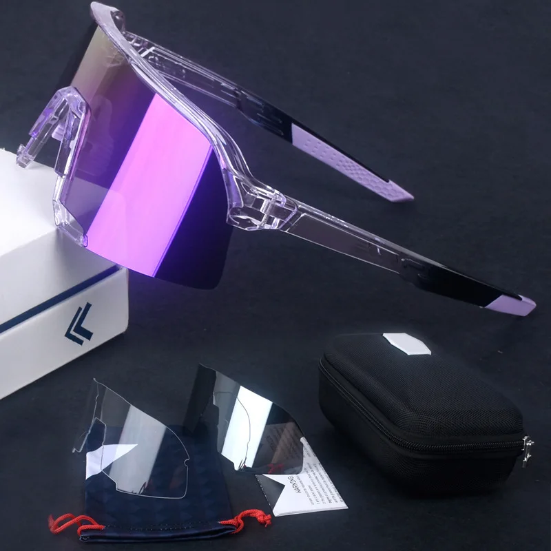 Мужские солнцезащитные очки uv100%, велосипедные очки, фиолетовые солнцезащитные очки S3 Speedcraft, велосипедные очки, устойчивые дорожные очки