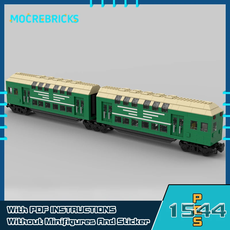 Городская серия, немецкий пассажирский грузовой поезд, автомобили MOC, строительные блоки, железнодорожная карета, транспортная модель, кирпичи, игрушки для мальчиков, рождественский подарок