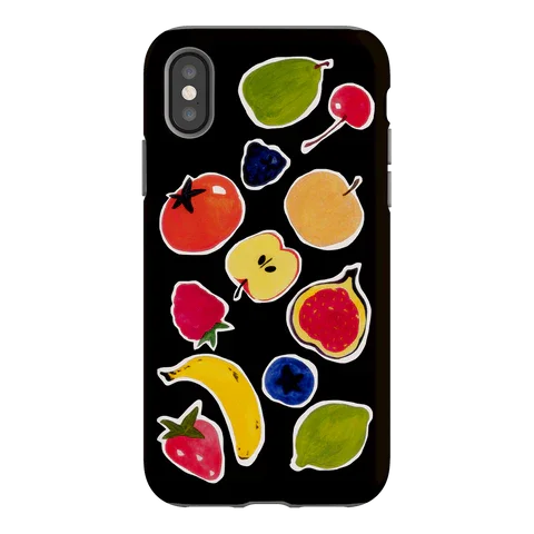 Чехол для телефона с фруктовыми наклейками для iPhone 16, 15, 14, 13, 12, 11 X XS XR XSMAX 7, 8 Pro Max Plus, роскошная двухслойная задняя крышка