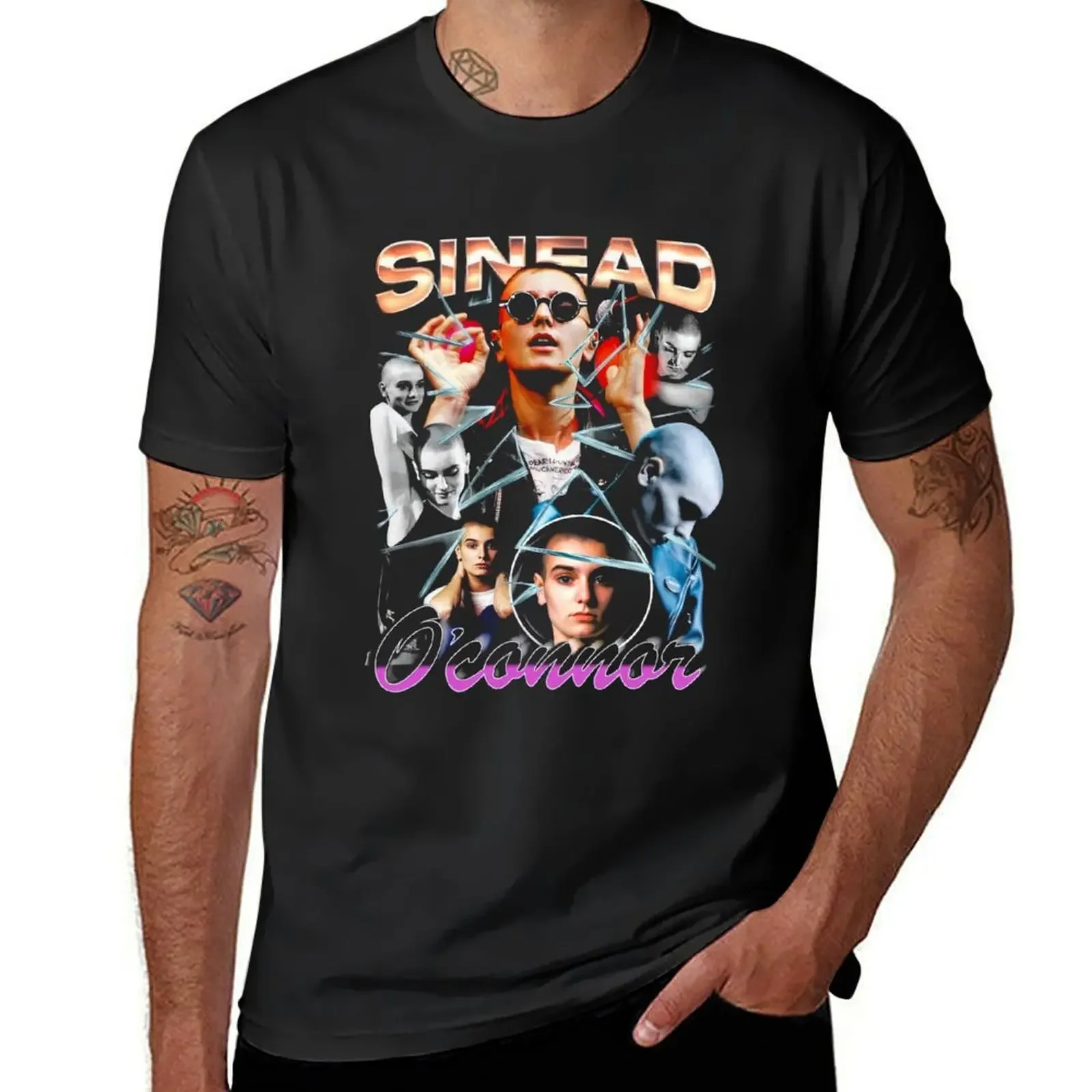 Sinead O'connor фирменная винтажная футболка с певцом и музыкой, винтажная рубашка с аниме, простые белые футболки для мужчин