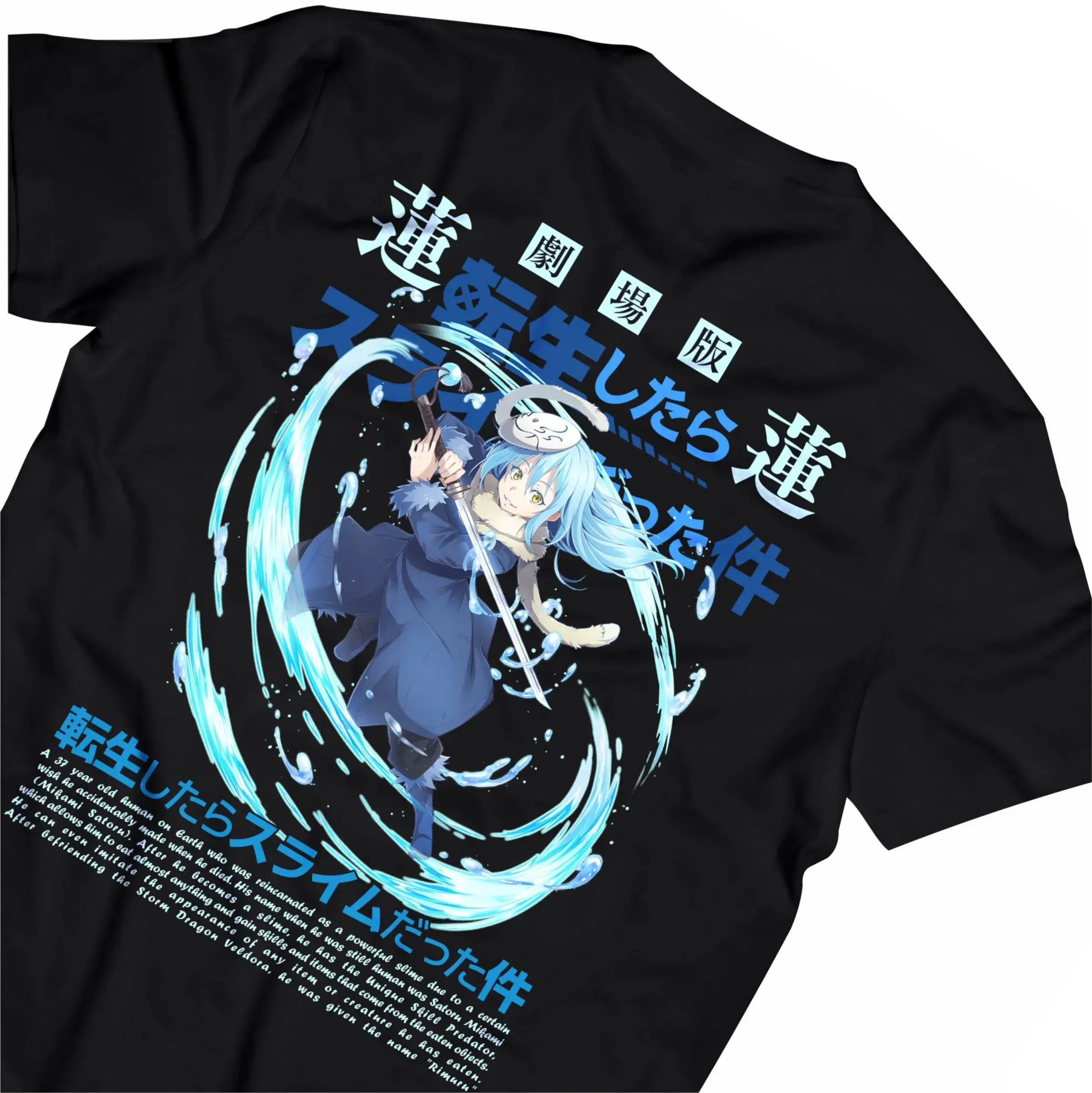 RIMURU TEMPEST Tensei Shitara Slime Datta Ken TSD002 #   Футболка BAJU ANIME JEPANG Anime Kaos Anime Cotton Combed 30s Unisex