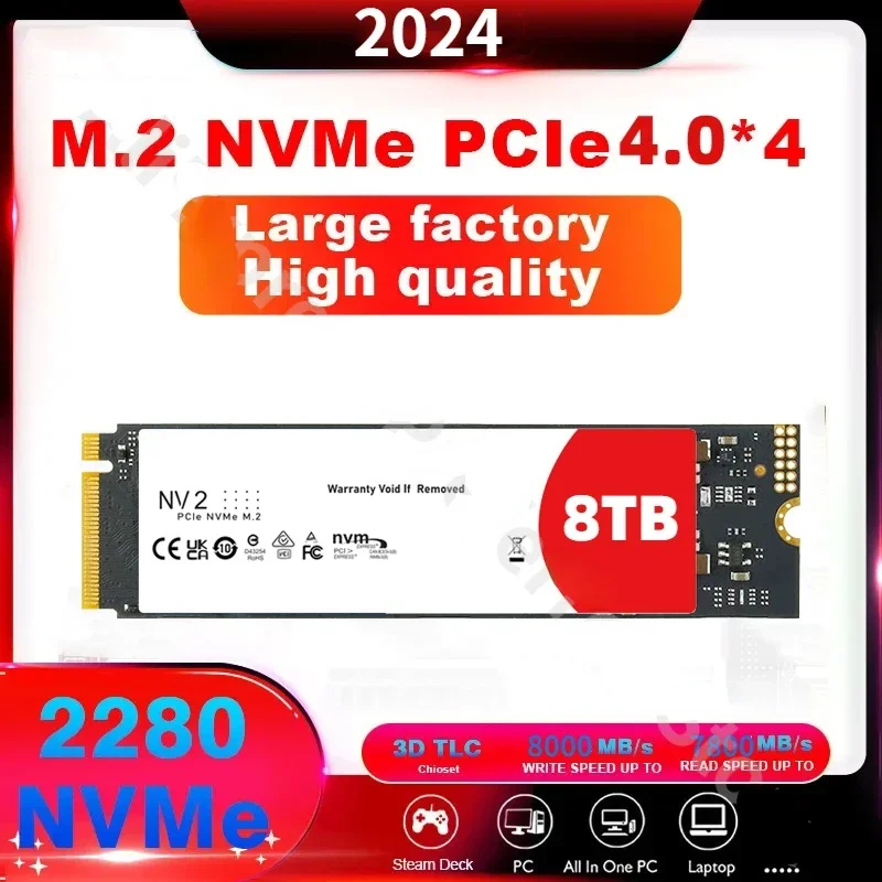 Красный M2 SSD NVMe 256 ГБ 512 ГБ 1 ТБ 128 ГБ M.2 2280 PCIe SSD Внутренний твердотельный накопитель для ноутбука PS5 Настольный SSD-накопитель