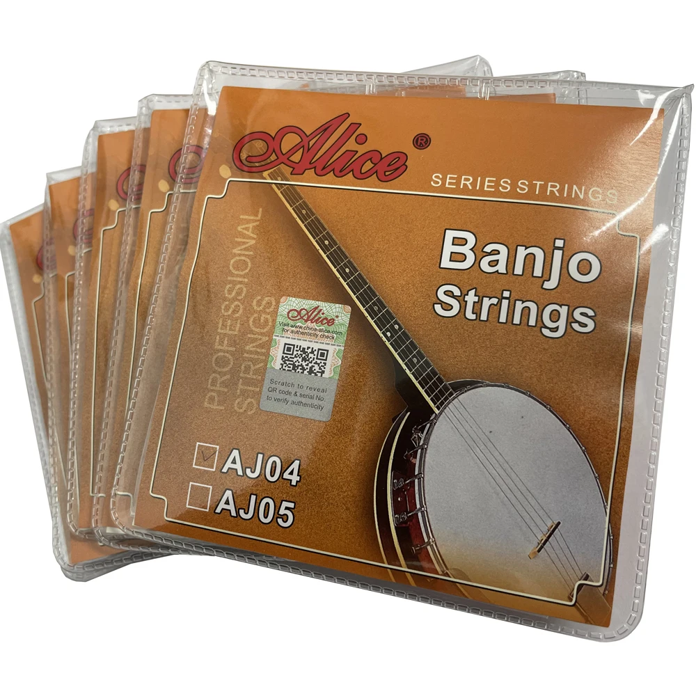 5 комплектов Alice AJ04 4-String Banjo струны стальное покрытие покрытый медным сплавом обмотка ADGC