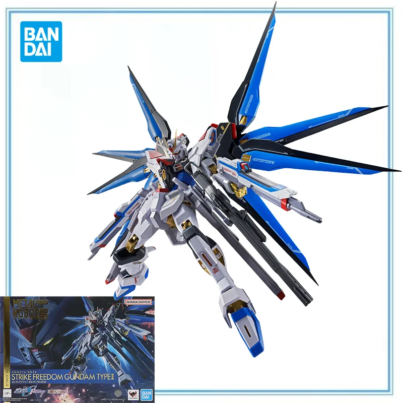 Оригинал BANDAI на складе Kidou Senshi Gundam Seed Freedom ZGMF/A-262B Strike Freedom Gundam Type II Металлический робот Spirits Side MS