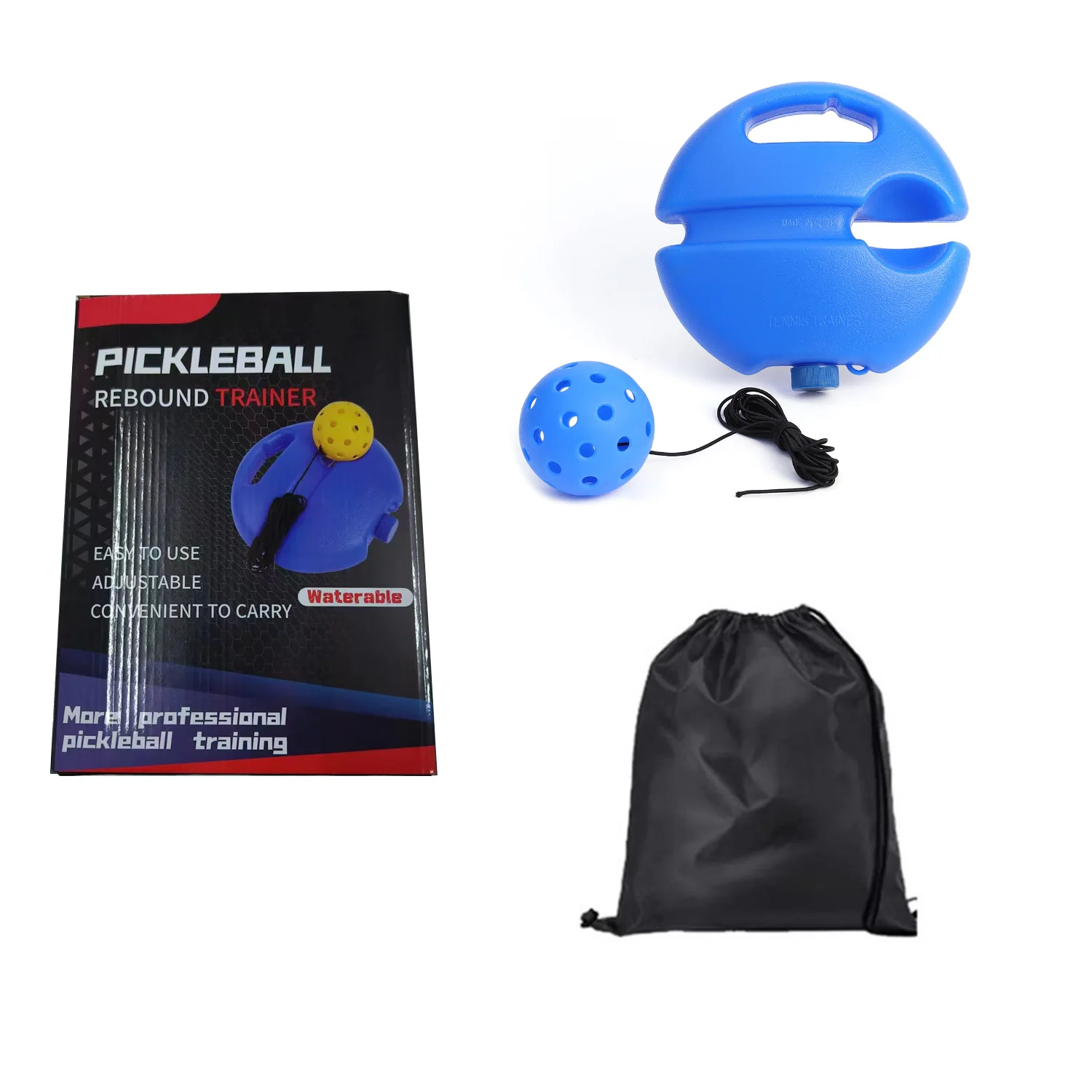 Фото Набор для тренировок Pickleball, новинка 2024 года, Высокоэластичный PE 40-Hole 74 мм, диаметр шара, высокое качество, Прямая поставка с завода №4