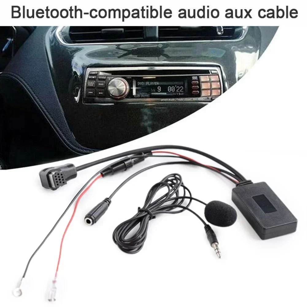 Автомобильный совместимый приемник для Pioneer Ip-Bus 11Pin Aux адаптер приемника радио стерео AUX кабель адаптер микрофон