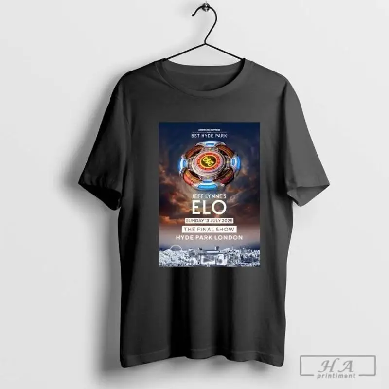Футболка Jeff Lynne's ELO London BST Hyde Park 13 июля 2025 года