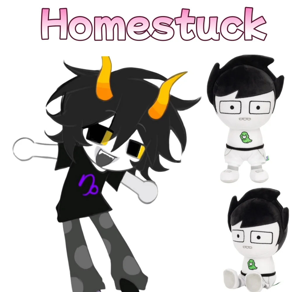 Homestuck John Egbert плюшевая игрушка милый 18 см безрукий мальчик с белой одеждой черные волосы мягкая кукла-подушка игрушка для детей подарки