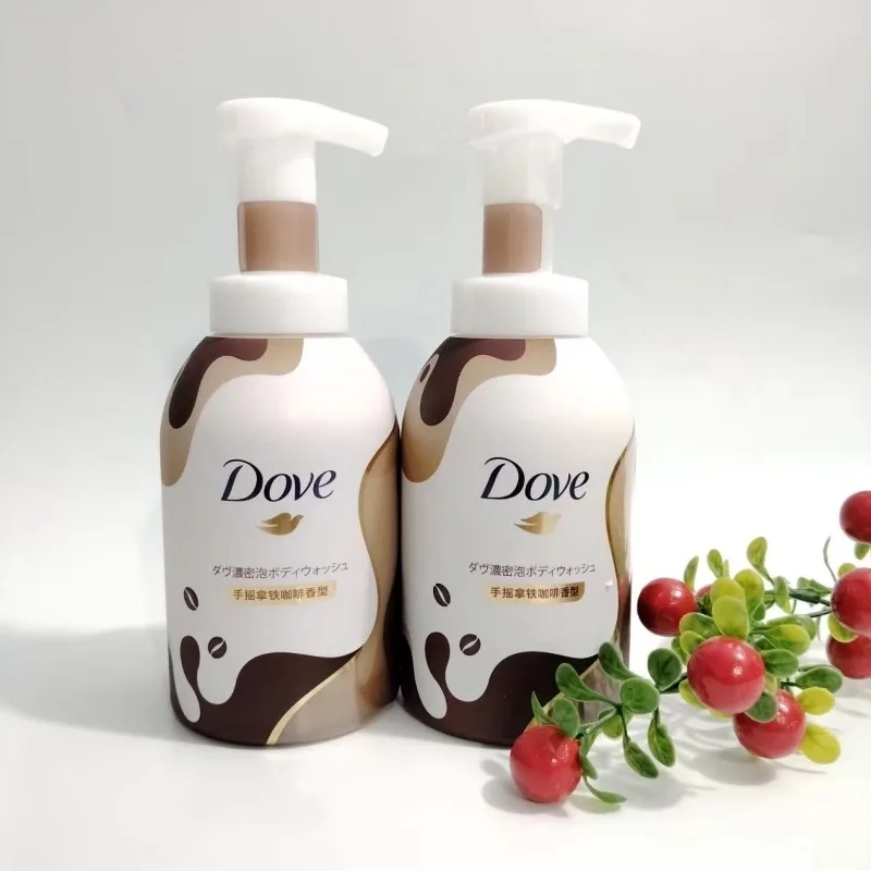 Dove Foam Body Wash Latte Coffee Аминокислотный лосьон для ванны Увлажняющий сухой кожи 400 мл осенью и зимой
