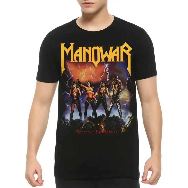Футболка Manowar Fighting the World / мужская женская / хлопковая футболка (MAN- 45872)