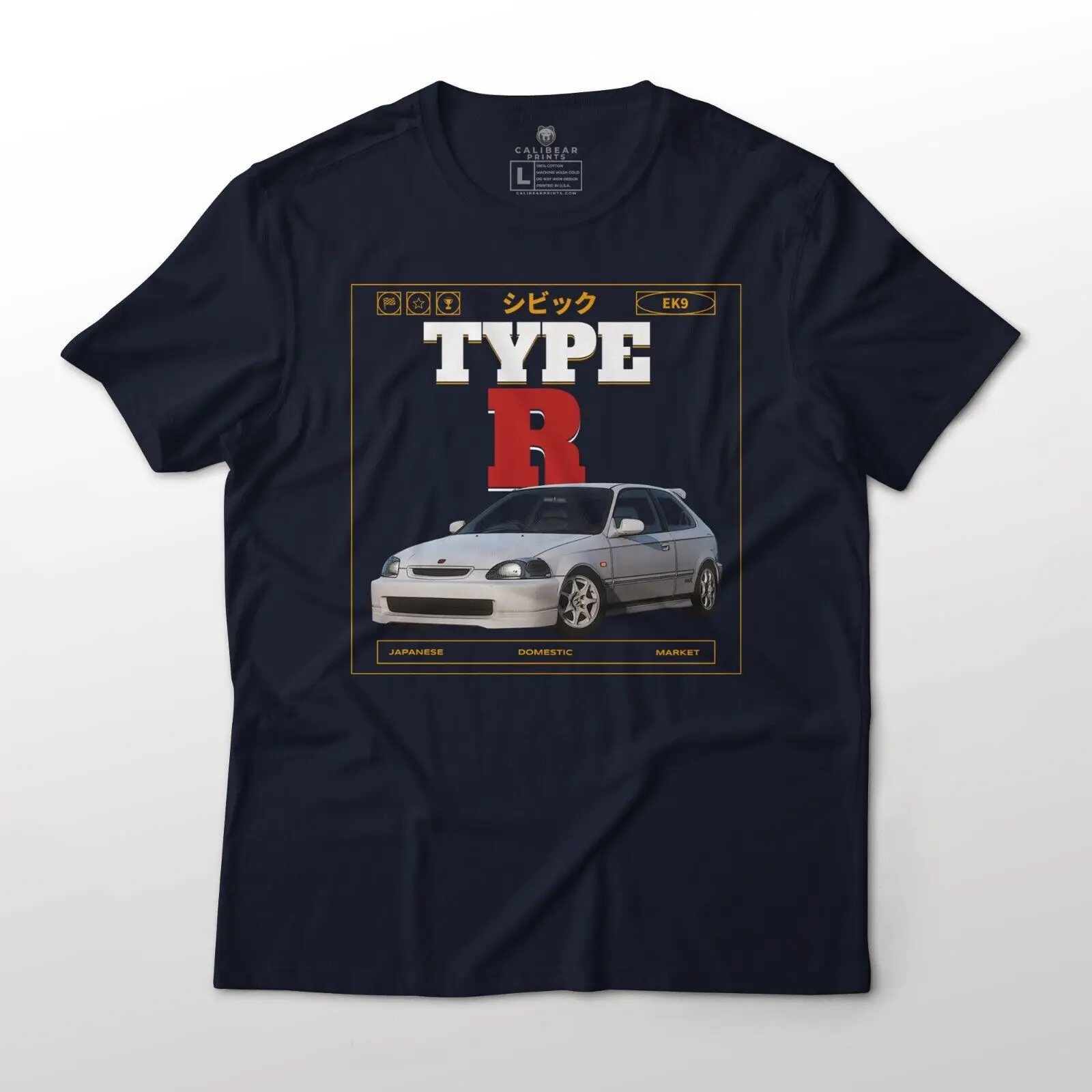 Футболка Civic Type R EK9 Hatchback JDM с эстетическим искусством