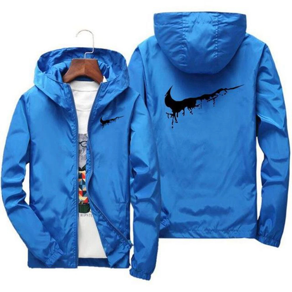 Фото Jaket с капюшоном pria, jaket musim gugur, baju olahraga berd, kerah berdiri, jaket penahan магин, merek pria, pakaian Streetwea №2
