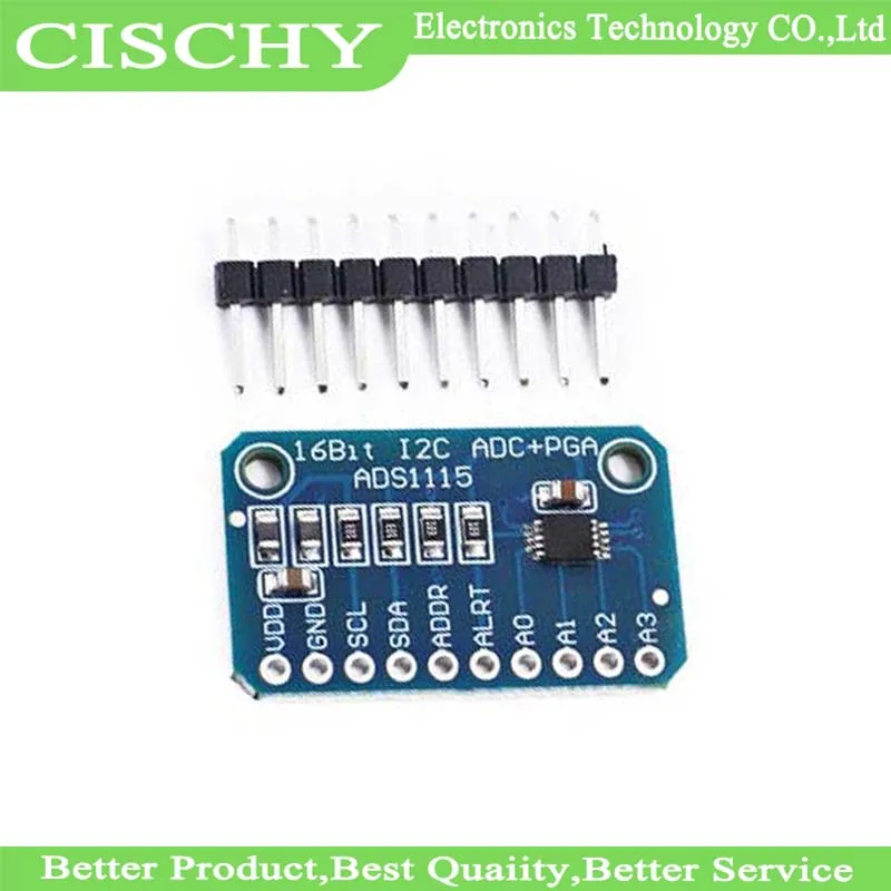 1 шт. 16-битный модуль I2C ADS1115, 4-канальный АЦП с усилителем Pro Gain RPi