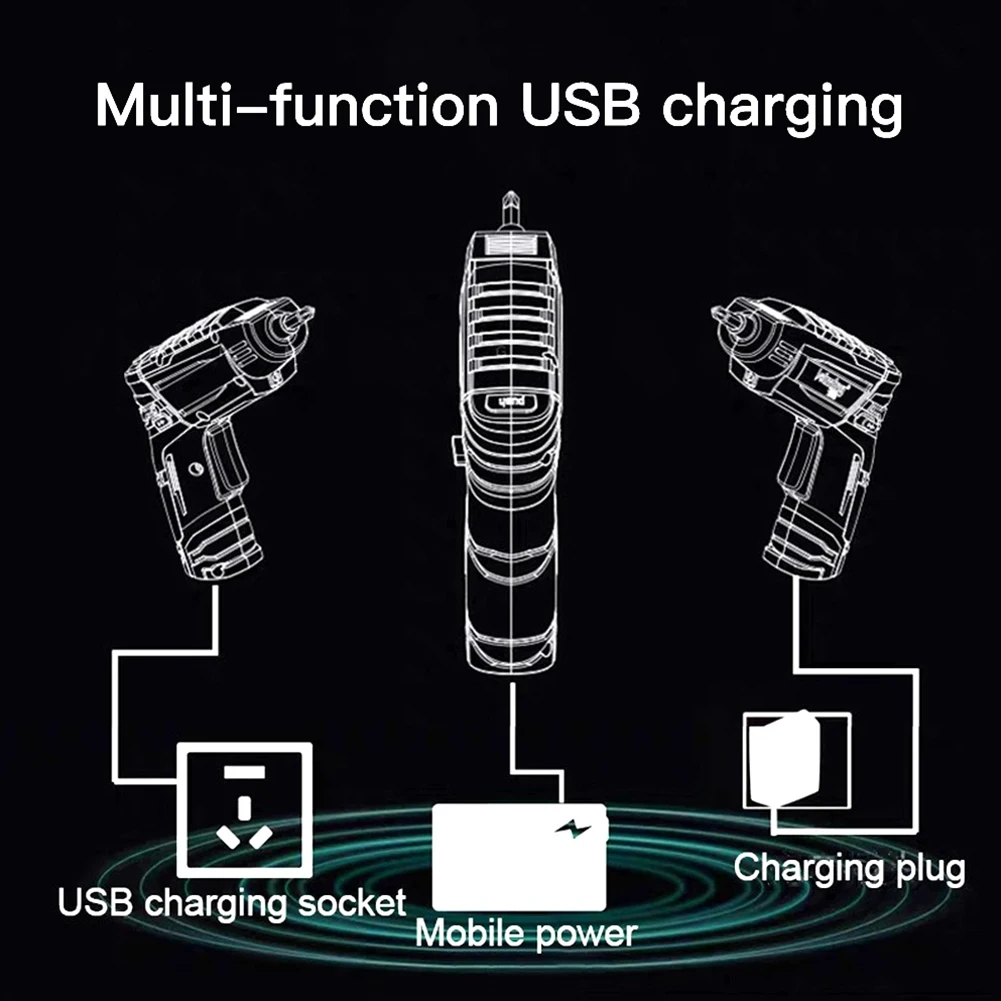 Фото Шуруповерт Аккумуляторный с USB-портом, 1800 мА · ч, 3,6 В, 50 об/мин №4