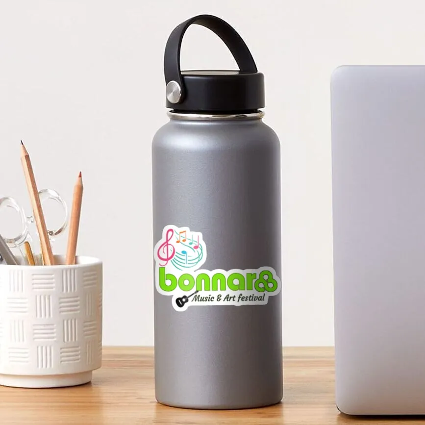 Bonnaroo, музыка и искусство, наклейка для ноутбука, декор для спальни, автомобиля, милое мультяшное искусство, модный чемодан для общественных мест