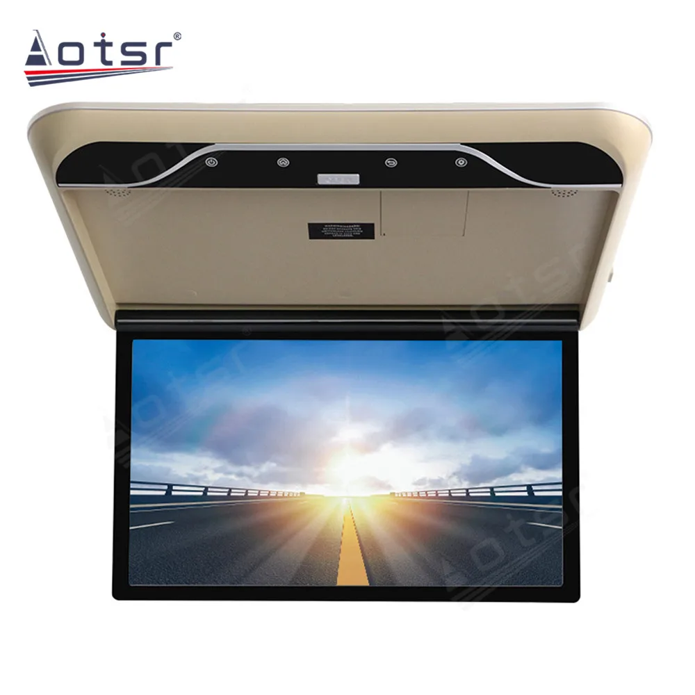 Для всех автомобильных потолочных мониторов 1080P 12,1 дюйма TFT ЖК-монитор Автомобильный монитор с креплением на крышу MP5-плеер Поддержка USB и SD 12 В Автомобильный откидной монитор