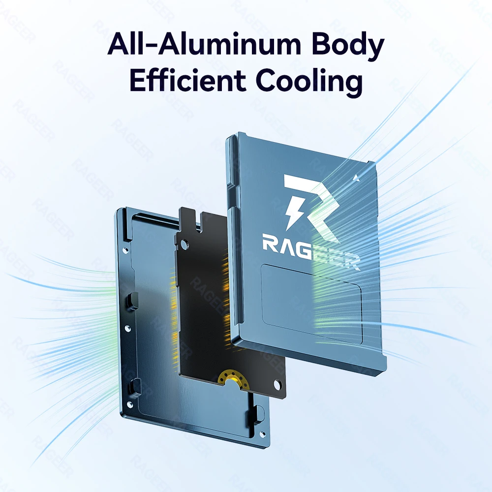 Фото Алюминиевый адаптер RAGEER 2230 M.2 NVMe SSD — CFExpress Type-B Карта расширения CFexpress для CANON R3/R5C и NIKON Z6/Z7/Z8/Z9/D6 №4