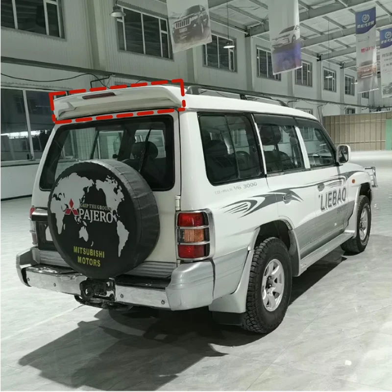Спойлер для Mitsubishi PAJERO V33 2001-2005, спойлер из АБС-пластика