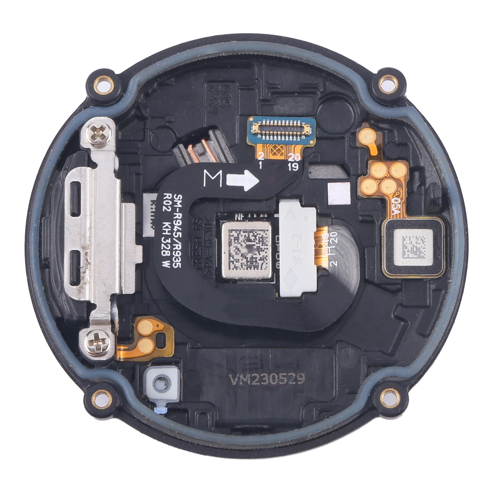 Фото Нижняя крышка в полной сборке для Samsung Galaxy Watch 6 40 мм SM-R930 R935 задняя крышка + датчик сердечного ритма + модуль беспроводной зарядки №3