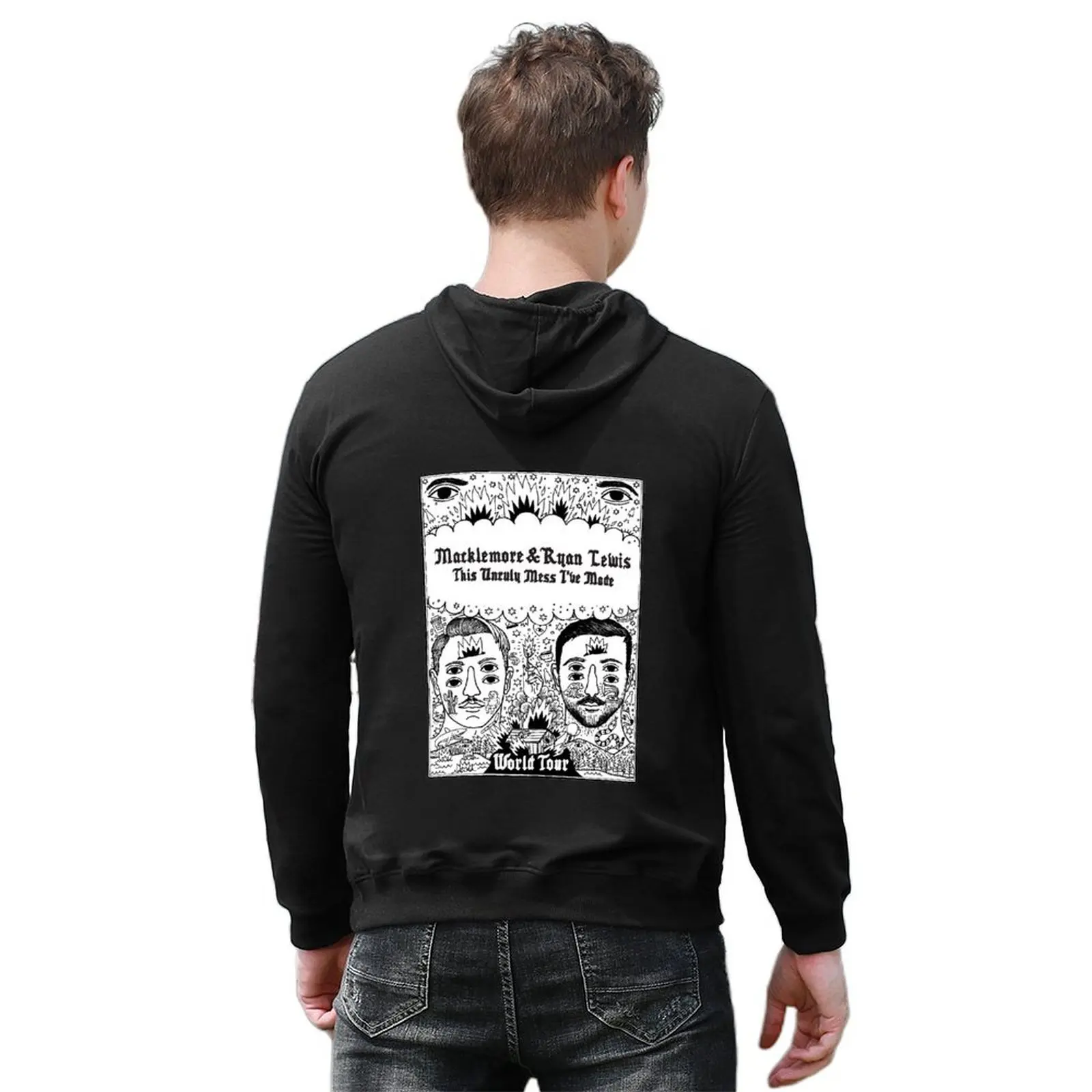 World Tour Macklemore: The unruly mess I've made Толстовка мужская одежда рубашка с капюшоном японский стиль мужская одежда новые толстовки (art.: 3920d223c8671) - 3920d223c8671