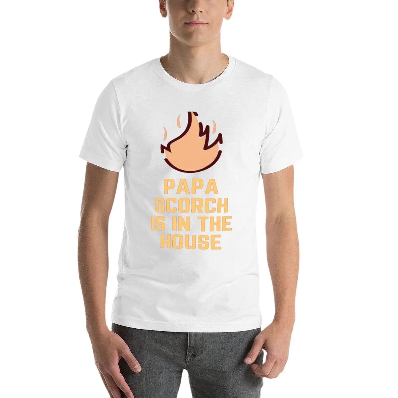 Фото Футболка Papa Scorch, футболки для мужчин, хлопковая мужская футболка, роскошная футболка №4