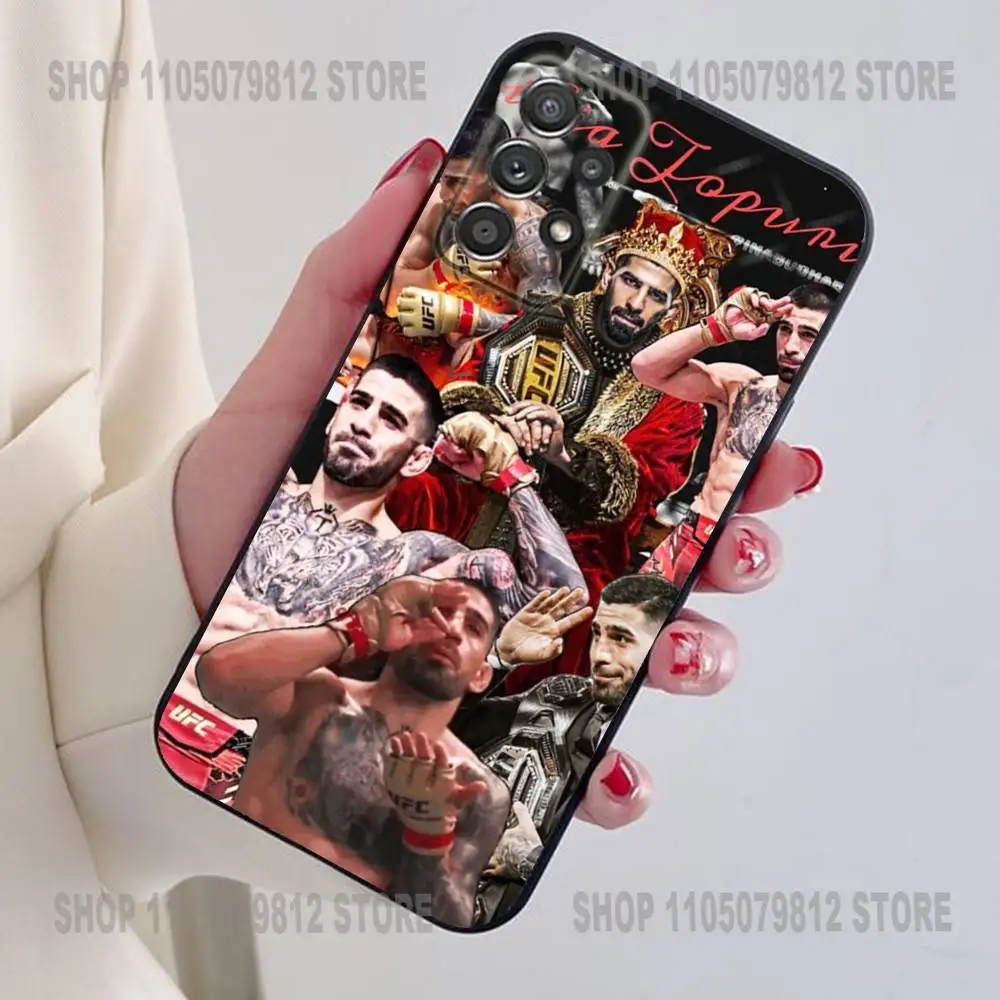 Фото Чехол для телефона I-Ilia Champion T-Topuria для Samsung S24,21,22,23,30, Ultra,20, Plus, Note,10,9, черный мягкий силиконовый чехол №5