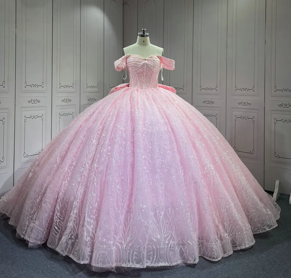 Фото Mumuleo Румяно-розовые платья Quinceanera Мексиканские платья Quinceanera 2025 Vestidos Para Me Da Noiva Dulces 16 Vestidos №4