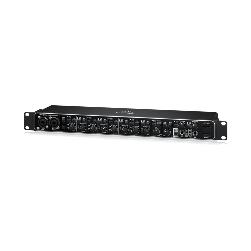 Фото Звуковая карта Behringer U-Phoria UMC1820, аудиоинтерфейс USB 2.0 с 18 входами/20 выходами и 8 микрофонными предусилителями Midas, студийное музыкальное оборудование №3