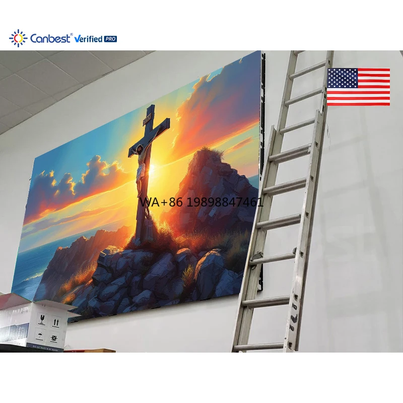 Fiw P2.5 3840X2400Mm 12,59Ftx7,87Ft Elim Romanian Pentecostal Church Крытый светодиодный видеонастенный экран в США