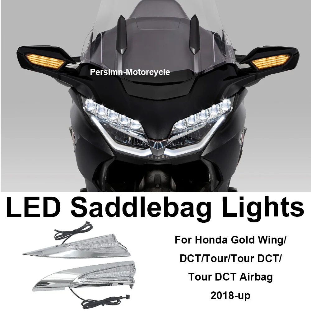 Для Honda Goldwing GL1800 GL 1800 F6B 2018 2019 светодиодная седельная сумка Accent Swoop Case GL1800 2021, новые аксессуары для мотоцикла