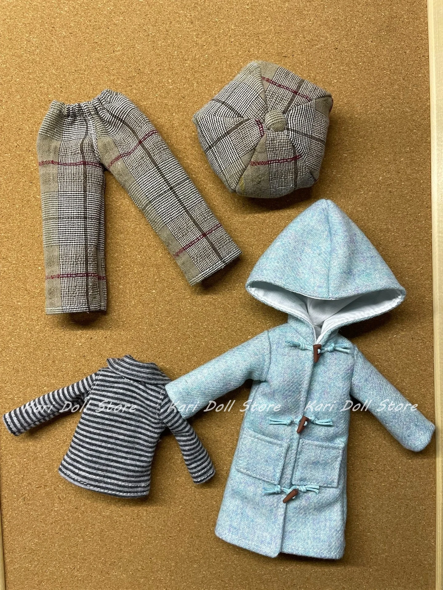 Одежда и юбки Kari Doll 2025 г., розовое, синее шерстяное пальто ручной работы, брюки, детский костюм для куклы Landazz Landoudou (art.: 3920cadfd0e89) - 3920cadfd0e89