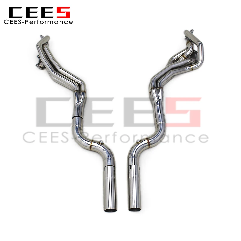 Выпускной коллектор cees из нержавеющей стали для Ford Mustang 5.0L 2015-2024, тюнинг, система коллектора выхлопного коллектора