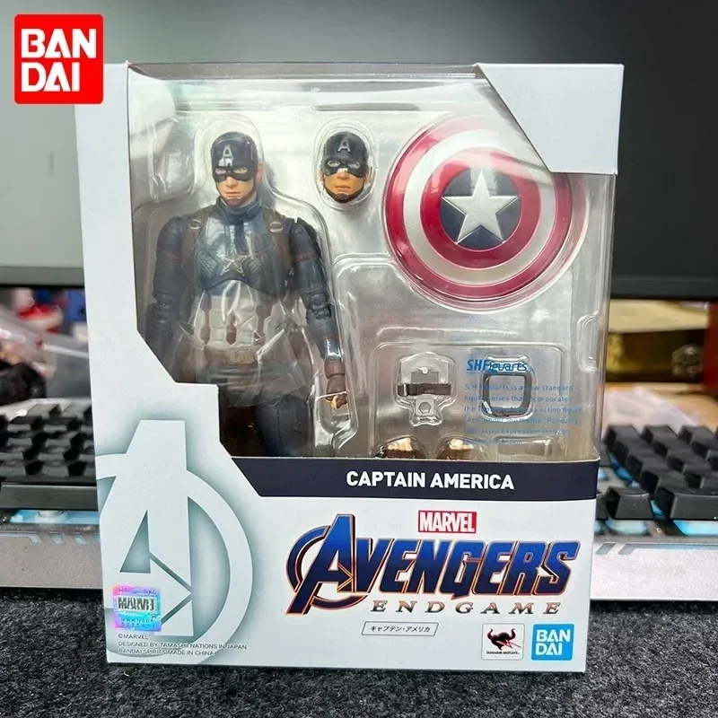 Новая Оригинальная Коллекционная модель Bandai Shf, лимитированная Лига Мстителей, Капитан Америка, орнамент