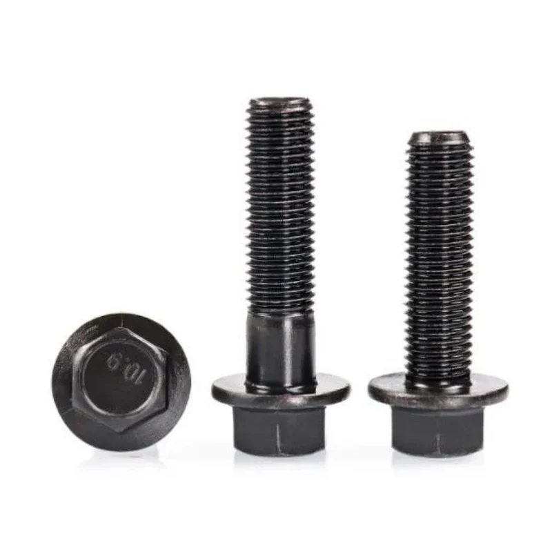 Фото M10 M12 M14 M16 Класс 10,9 Винты с внутренней шестигранной головкой и фланцевой головкой с мелкими зубьями и шестигранной головкой GB5787 Длина резьбы 20–150 мм №3