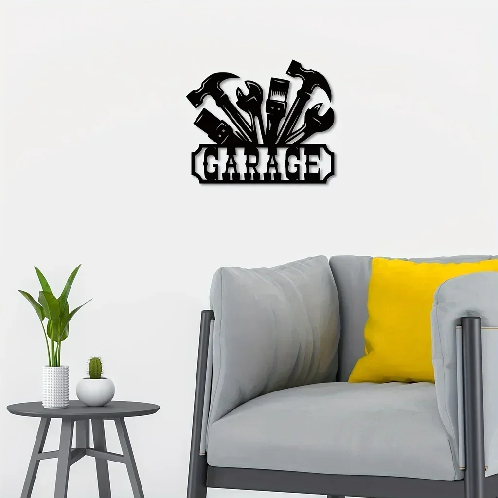 CIFBUY декор для стен гаража, металлический декор для стен, уникальный декор для стен, табличка, искусство, геометрическое оформление, разрезанные дома, Рождество