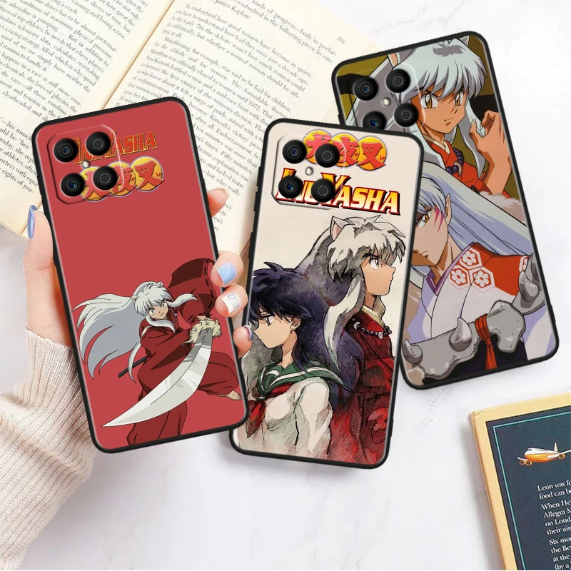 Красивый чехол для телефона Inuyasha из аниме для Xiaomi A1, A2, A3, 8, 9, Note 10 Lite, Pro SE, T, зеркальный черный чехол, чехол, Силиконовые Мягкие Чехлы, оболочка