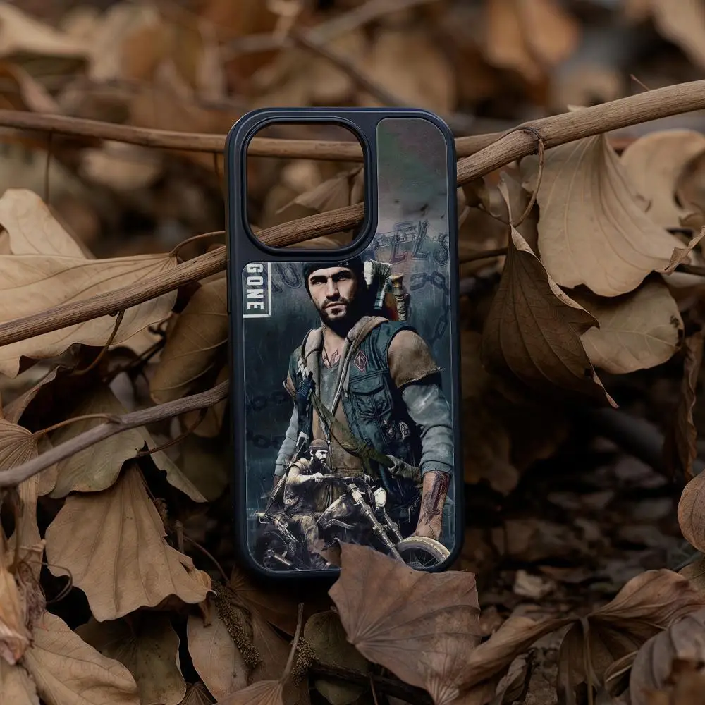 Чехол для телефона Game D-Days G-Gone для iPhone 17, 16, 15, 14, 13, 12 Pro Max Plus, черная рамка, акриловое углеродное волокно, твердый корпус