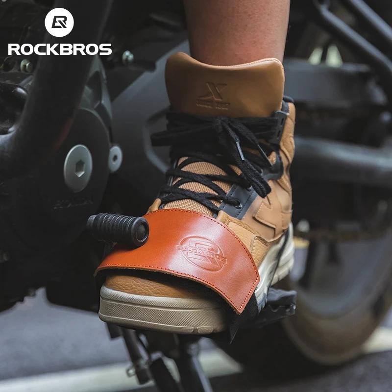 Чехол ROCKBROS для детской обуви, нескользящий и износостойкий кожаный защитный чехол