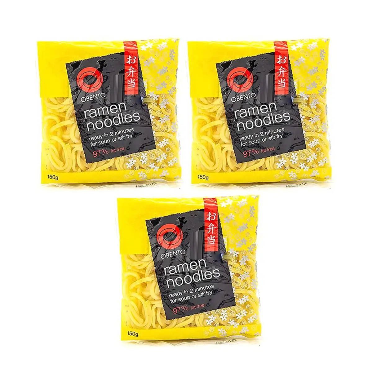 Лапша быстрого приготовления Obento 150 г X3Pack