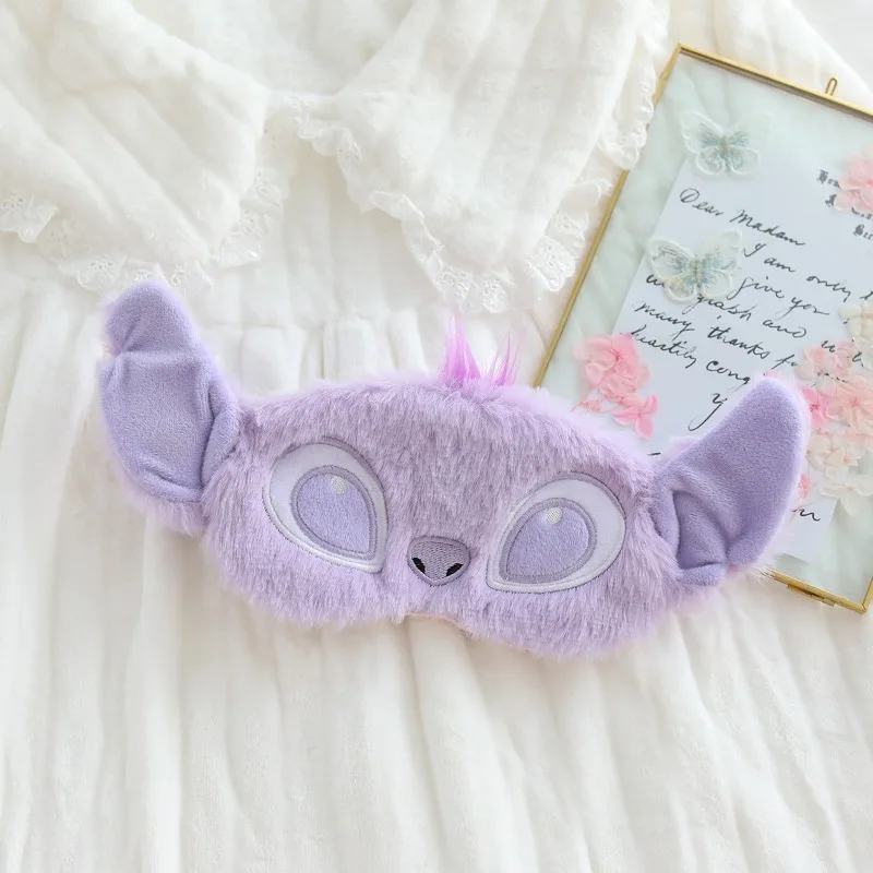 Фото Disney Stitch Клубничный Медведь Трехугольная Маска Для Мальчика Kawaii Аниме Повязка На Глазах Офисная Спящая Блоки Светлая Маска Для Глаз Рождественский Подарок №5
