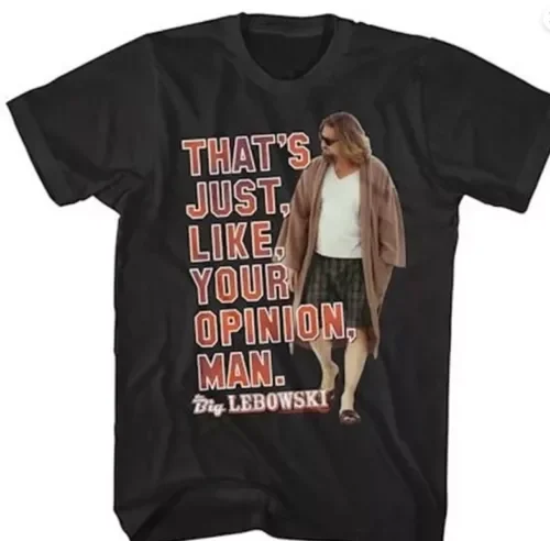 Футболка Lebowski для мужчин и женщин, аниме графическая рубашка, как по вашему мнению