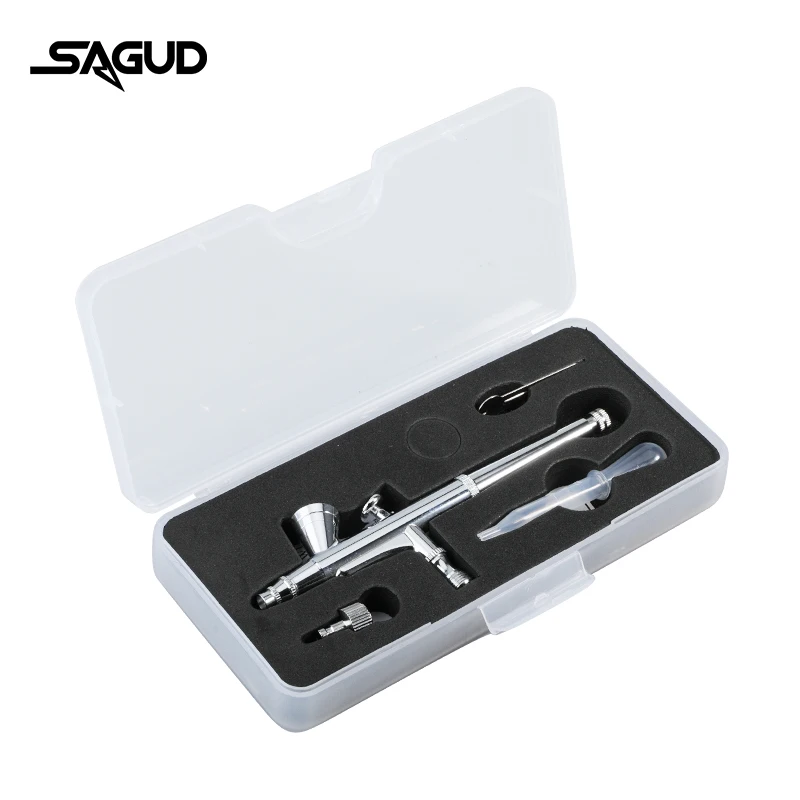 Фото SAGUD SD-135 0,2 Мм, Набор Аэрографов С Гравитационной Подачей, Многофункциональная Модель Двойного Действия Для Иллюстрации №2