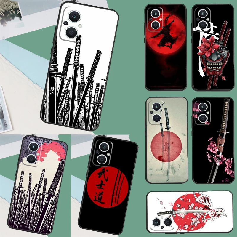 Чехол Japan Samurai Ninja Ronin для OPPO Reno 13F 13 12 11 F 8T 7 8 10 Pro OPPO Find X8 X6 Pro X3 X5 Lite Cover Funda