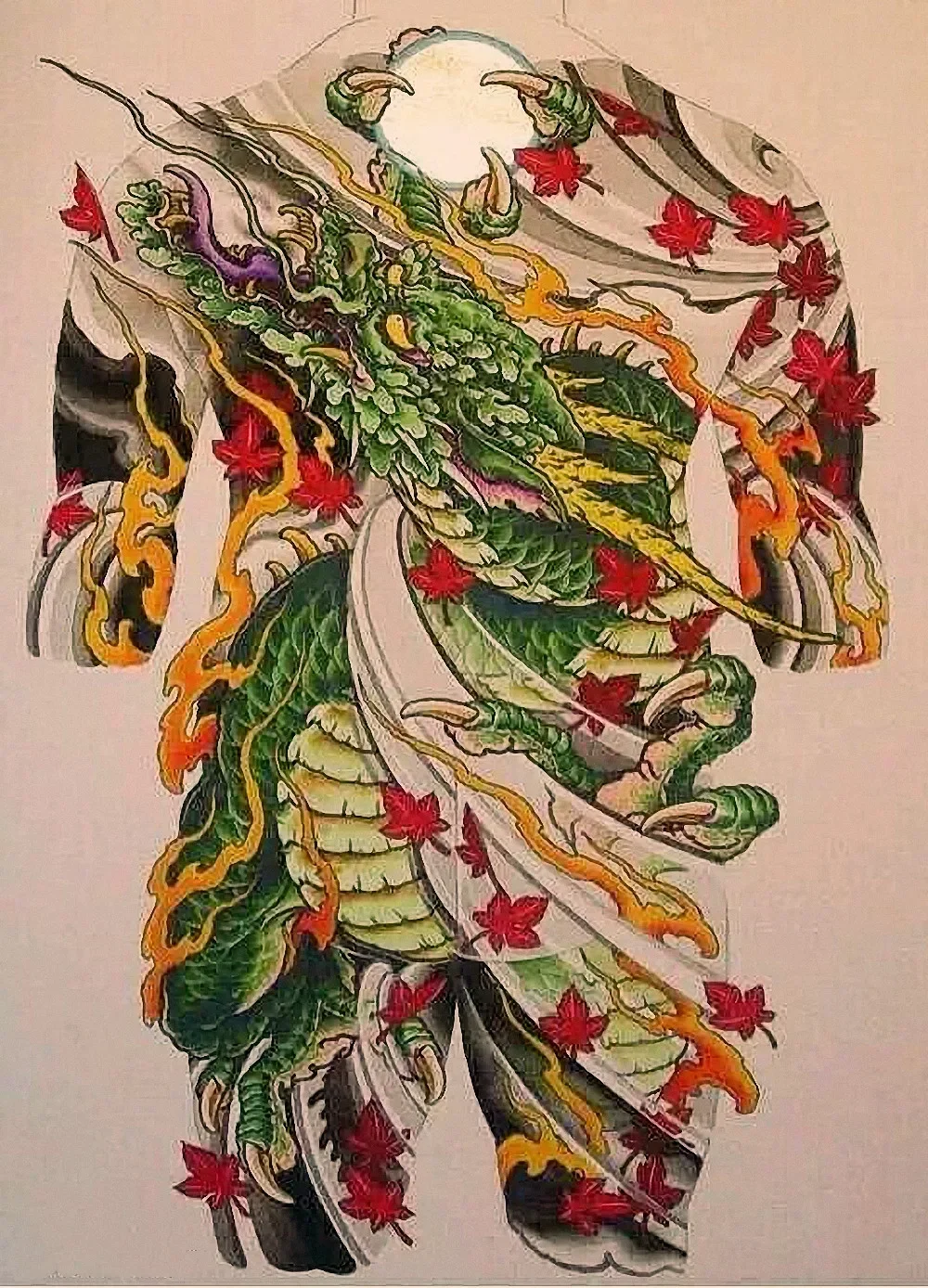 Фото Ukiyo-e полная задняя татуировка дизайн плакат настенное искусство украшение дома винтажная матовая крафт-бумага печать живопись антикварные произведения E5 №3